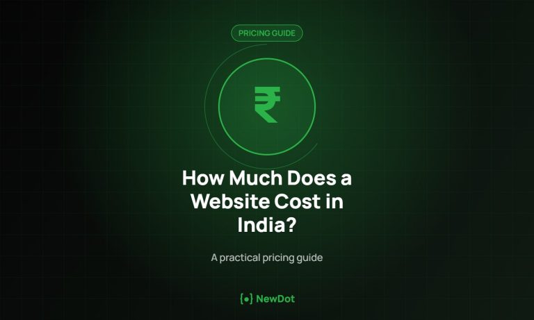 Website development cost in India pricing guide
